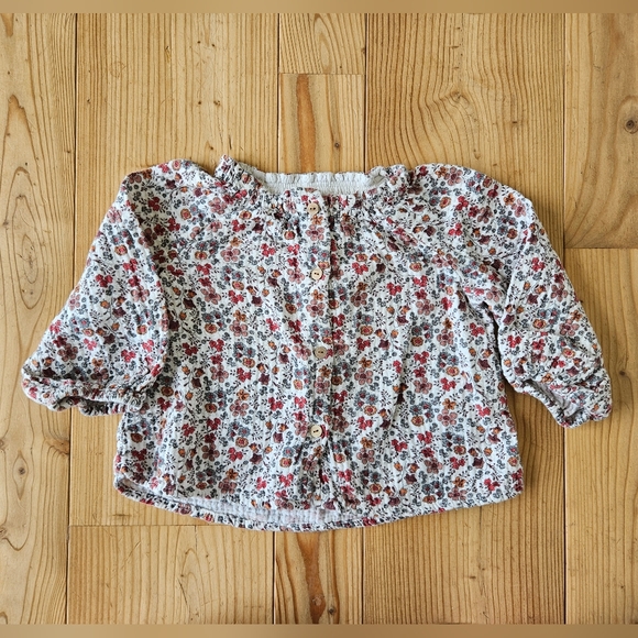 ZARA BABY Girls Floral top, size 12-18 months - Picture 1 of 5